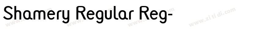 Shamery Regular Reg字体转换 Shamery Regular Reg字体转换